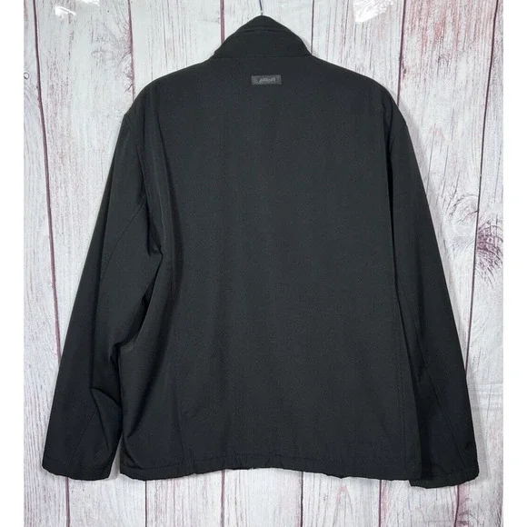 Tahari Men’s Softshell Casual Jacket Hooded Black Zipped Pockets Size L - Picture 4 of 8
